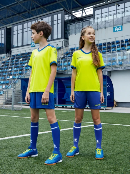 Детская футбольная форма KELME Football Suit (Yellow/Blue)