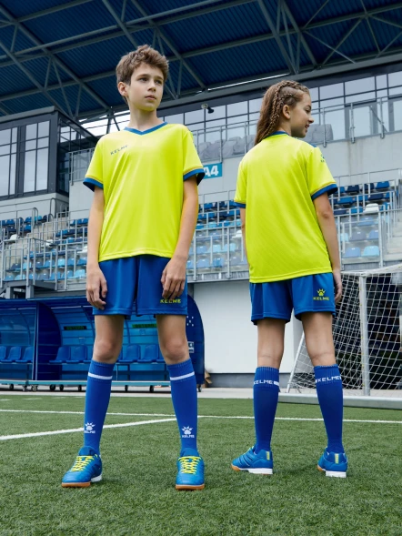 Детская футбольная форма KELME Football Suit (Yellow/Blue)