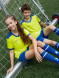 Детская футбольная форма KELME Football Suit (Yellow/Blue)