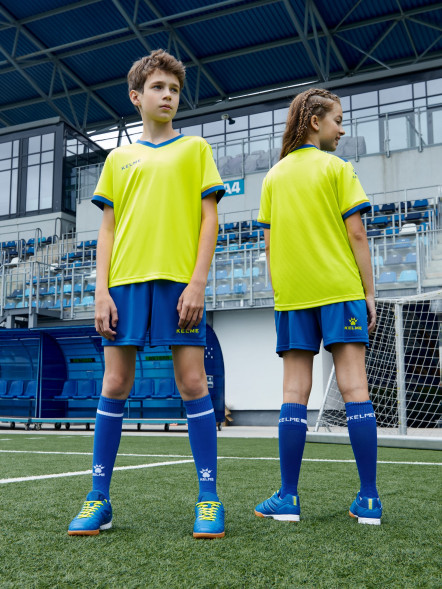 Детская футбольная форма KELME Football Suit (Yellow/Blue)