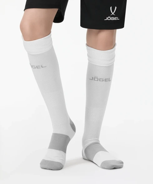 Гетры футбольные JOGEL CAMP BASIC SOCKS 00, белый/серый/серый