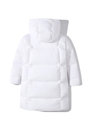 Детский пуховик KELME Girls Long Down Jacket White
