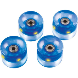 Набор колес для миниборда цвет синий с подсветкой (подшипник ABEC-5), AW-18.03