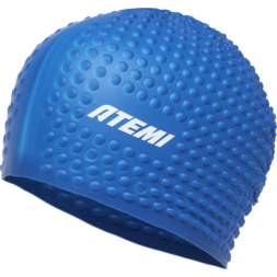 Шапочка для плавания Atemi bubble cap Strong blue, силикон, Цвет: Синий, FBC1BE