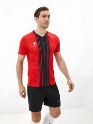 Футбольная форма KELME Short Sleeve Football Uniform (Red/Black)