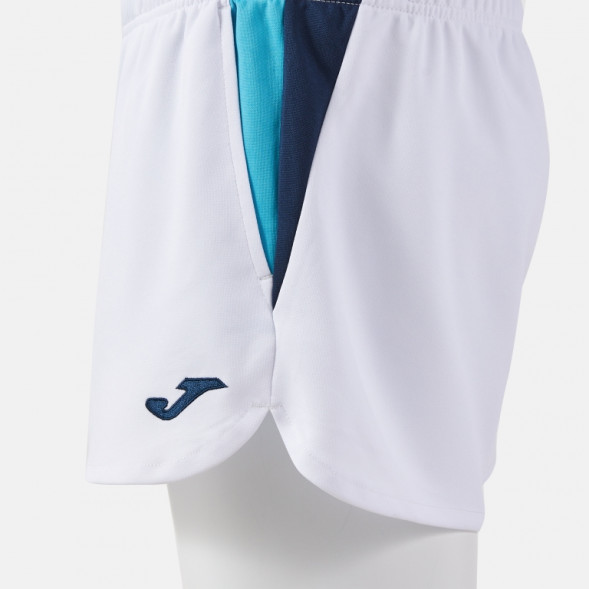 ШОРТЫ TERRA БЕЛЫЙ БИРЮЗОВЫЙ НЕОНОВЫЙ