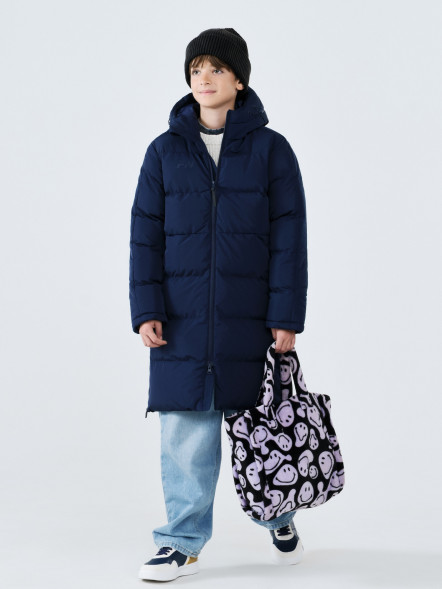 Детский пуховик FN Snowfall Long Kid Dark Blue