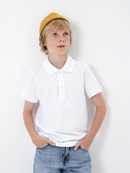 Детская футболка-поло FN Classic White