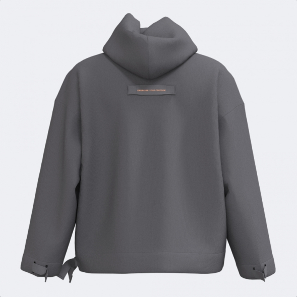 SUDADERA CON CAPUCHA STEP GRIS