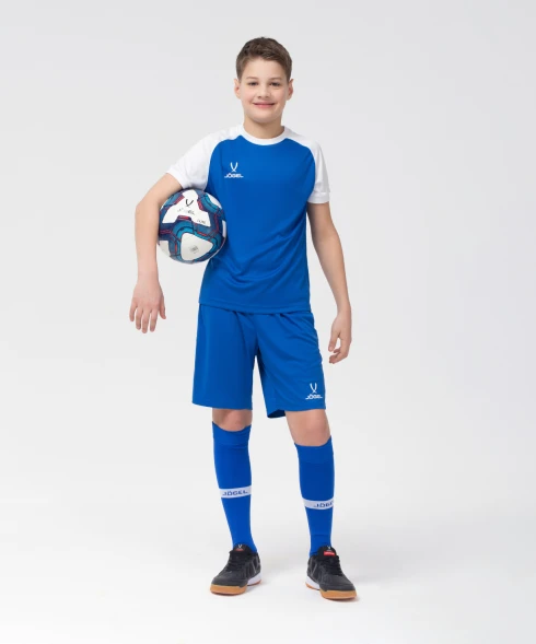 Футболка игровая JOGEL CAMP Reglan Jersey, синий/белый, детский