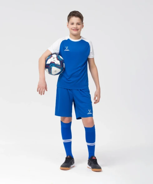 Футболка игровая JOGEL CAMP Reglan Jersey, синий/белый, детский