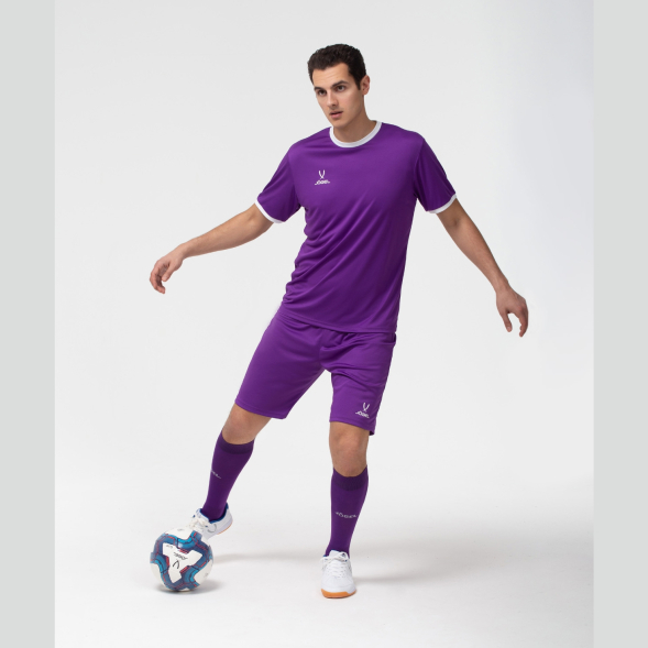 Футболка футбольная JÖGEL CAMP Origin, фиолетовый/белый