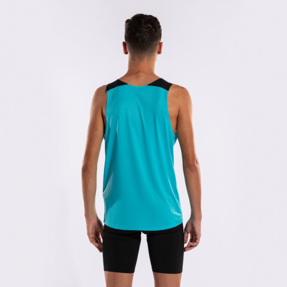 CAMISETA SIN MANGAS ELITE X TURQUESA FLÚOR NEGRO