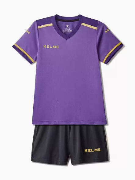 Детская футбольная форма KELME Football Suit (Violet/Black)