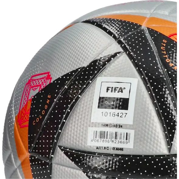 Мяч футб. ADIDAS Euro24 Fussballliebe Finale IX4046, р.4, 12п, ТПУ, термосш, серебристый