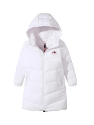 Детский пуховик KELME Girls Mid-Length Down Jacket White