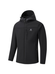 Демисезонная куртка KELME Hooded Fleece-lined Woven Coat Black