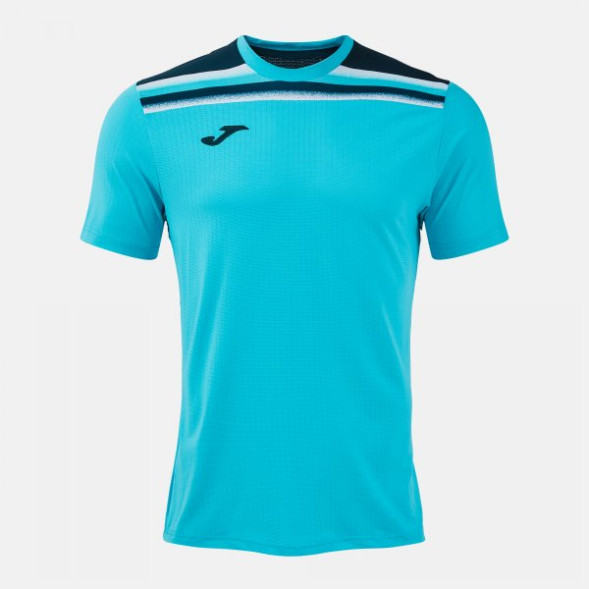 ФУТБОЛКА С КОРОТКИМ РУКАВОМ TOLEDO II ФЛУОРЕСЦЕНТНЫЙ БИРЮЗОВЫЙ ТЕМНО-СИНИЙ