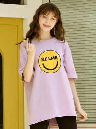 Футболка KELME Short-Sleeved T-Shirt Light Purple