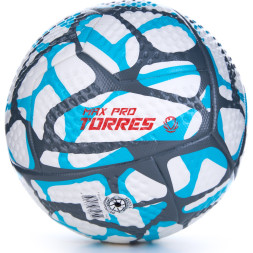 Мяч футб. TORRES MAX Pro, F323415, р.5, EПУ (микрофибра),4 сл, 12 п, термосшивка, бело-голубой