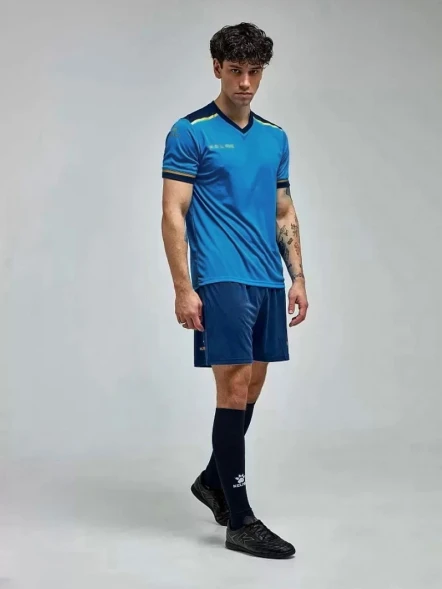 Футбольная форма KELME S/S Football Set (Light Blue/Dark Blue)