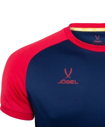 Футболка игровая JOGEL CAMP Reglan Jersey, темно-синий/красный, детский