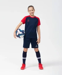 Футболка игровая JOGEL CAMP Reglan Jersey, темно-синий/красный, детский