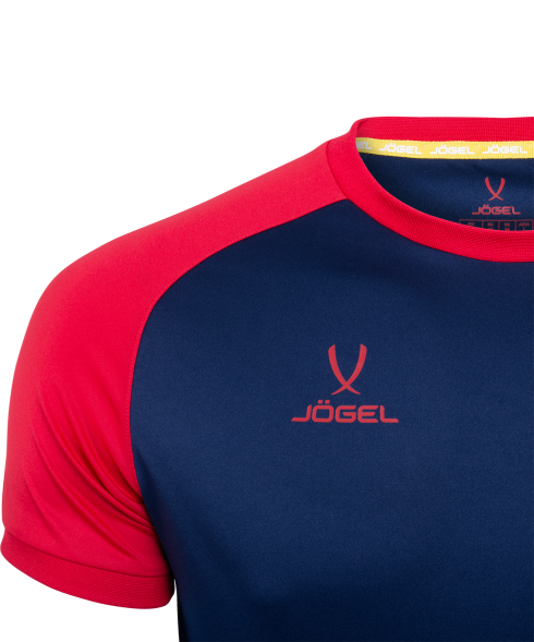Футболка игровая JOGEL CAMP Reglan Jersey, темно-синий/красный, детский
