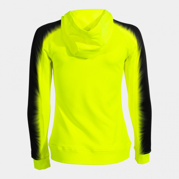 CHAQUETA CON CAPUCHA ELITE XI AMARILLO FLUOR NEGRO