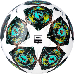 Мяч футзал. ADIDAS UCL Pro Sala JH1294, р.4, FIFA Quality Pro, 32п, ПУ, руч.сш, бело-зеленый