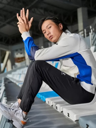 Олимпийка KELME Knitted Jacket (White/Blue)
