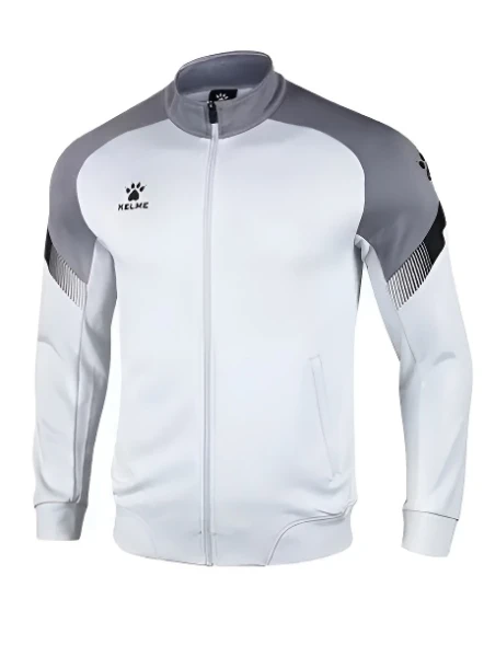 Олимпийка KELME Knitted Jacket (White/Grey)