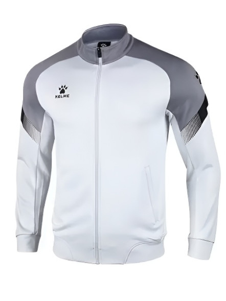 Олимпийка KELME Knitted Jacket (White/Grey)