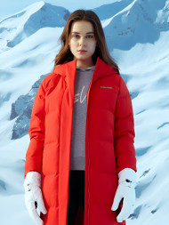 Пуховик KELME Mid-Length Down Jacket Red