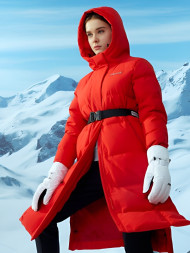 Пуховик KELME Mid-Length Down Jacket Red