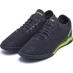 Бутсы футбольные ATEMI, SBA-003 INDOOR, цв. серый/ ярко-салатовый (40)