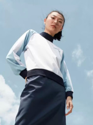 Свитшот KELME Round Neck Sweater (White/Light Blue)