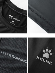 Футболка KELME Round Neck Short Sleeve T-Shirt Grey