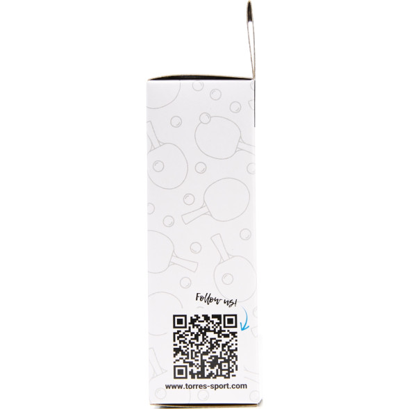 Мяч для наст  тенниса TORRES Club 2*, TT23013, диам  40+ мм, упак  6 шт, оранжевый