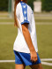 Детская футбольная форма KELME Short Sleeve Football Set Kids (White/Blue)
