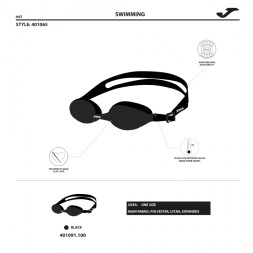 GAFAS DE NATACIÓN SPLASH NEGRO