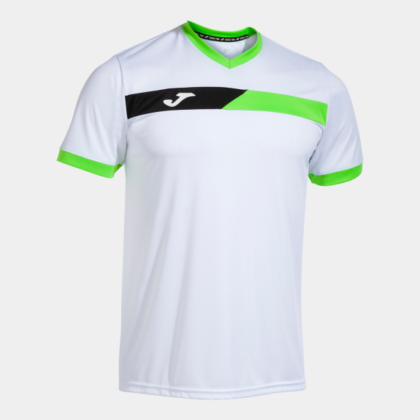 CAMISETA MANGA CORTA COURT BLANCO VERDE FLÚOR