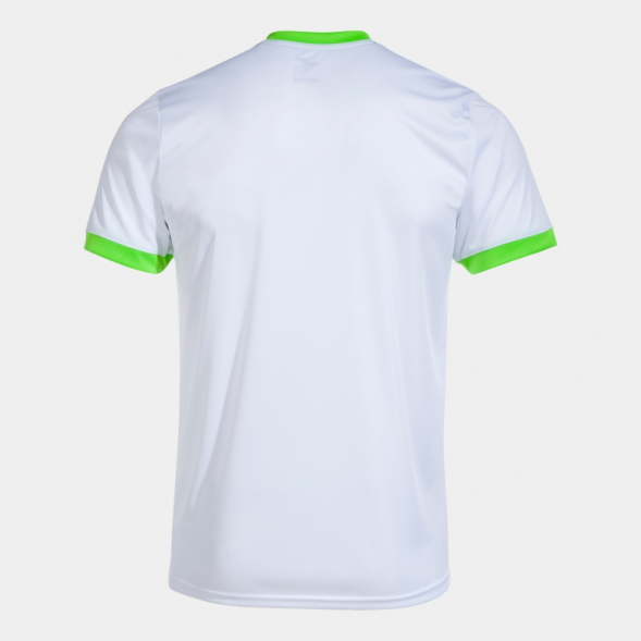 CAMISETA MANGA CORTA COURT BLANCO VERDE FLÚOR