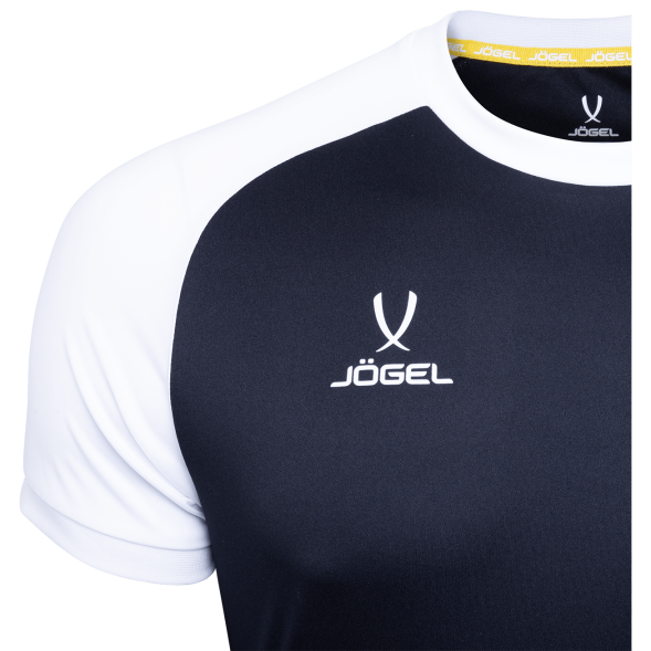 Футболка игровая JÖGEL CAMP Reglan Jersey, черный/белый, детский