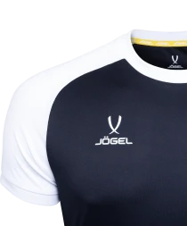 Футболка игровая JOGEL CAMP Reglan Jersey, черный/белый, детский