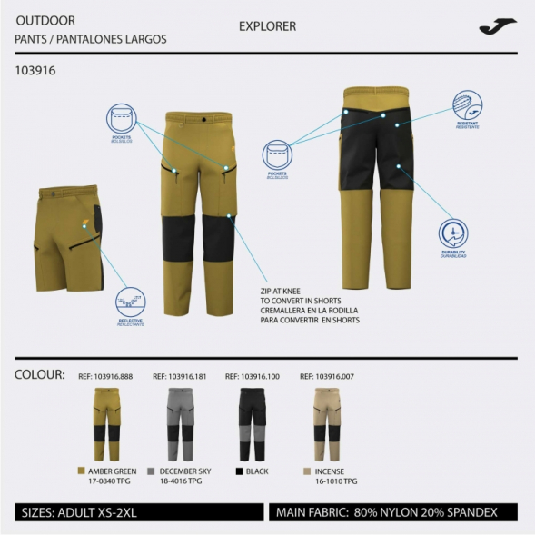 PANTALÓN LARGO EXPLORER V VERDE