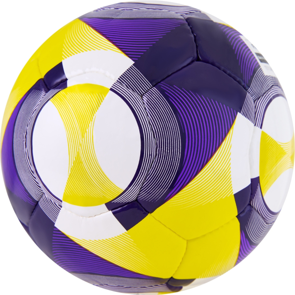 Мяч футзал. ADIDAS Conext 25 Pro Sala JH1278, р.4, FIFA Quality Pro, 18п, ПУ, руч.сш, фиолетово-желт