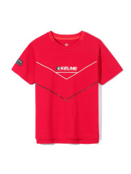 Детская футболка KELME Boys Short Sleeve T-Shirt Red