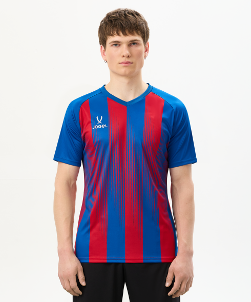 Футболка игровая JOGEL CAMP Striped Jersey, красный/синий