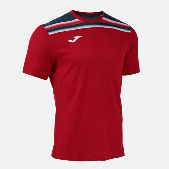 ФУТБОЛКА С КОРОТКИМ РУКАВОМ TOLEDO II КРАСНЫЙ ТЕМНО-СИНИЙ